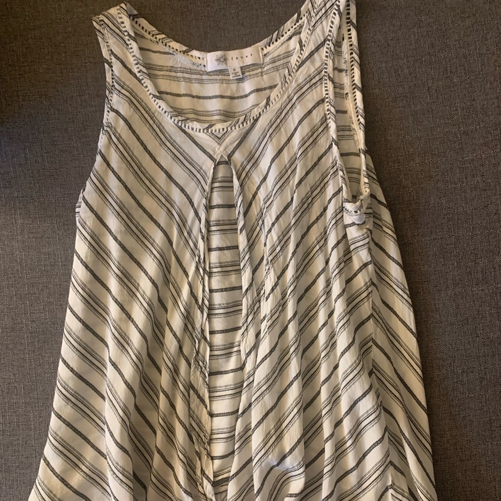 Striped flowy top